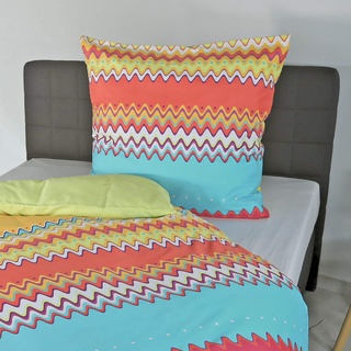 Bierbaum Bettwäsche 6008, Mako-Satin, Made in Germany, mandarine 03, 135x200 + 80x80 cm