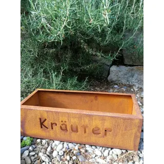 Edelrost Kräuterkasten Pflanzkübel Pflanzgefäße Übertopf Blumenkübel Rost Blumen