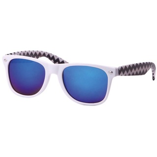 Goodman Design Sonnenbrille Damen und Herren Nerdbrille Form: Vintage Retro angenehmes Tragegefühl. UV Schutz weiß