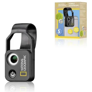 National Geographic 9118500 - Handy-Mikroskop 200x mit 200-facher Vergrößerung, CPL-Filter und 2-stufiger Beleuchtung