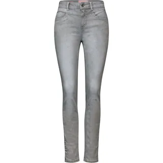 STREET ONE Jeans im Slim Fit, Light Grey Random Wash, / 28L