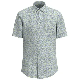 Seidensticker Businesshemd Regular Regular 1/2 Button-Down-Kragen Druck gelb M (39)