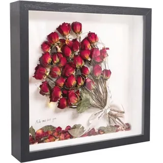 luxuskollektion Bilderrahmen 3D Befüllbar schwarz 20x20 cm 3er Set