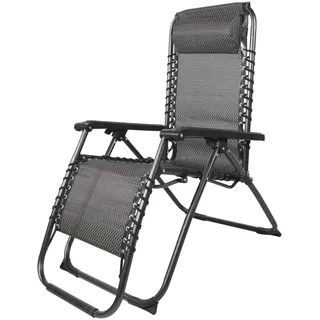 Mojawo Luxus Comfort Liegestuhl 67 x 175 x 108 cm schwarz