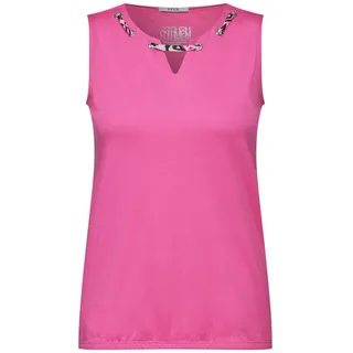 Cecil Shirttop - Top - Kurzarmshirt - Shirt ohne Ärmel - Lässig modernes Top rosa