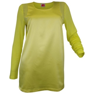 YESET Blusentop Blusenshirt Shirt Bluse Tunika langarm lemon 095187 Taillierte gelb 36
