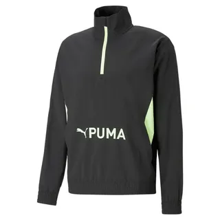 Puma Fit Heritage Woven Half-Zip Herren Jacke, schwarz - L