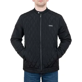 FALKENSTEJN Steppjacke Ilian für Frühling & Herbst – stilvoll, funktional & hochwertig Herren Übergangsjacke - Schwarz - M