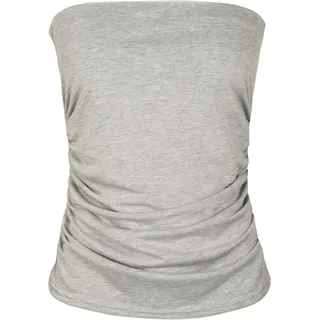 WearAll Bandeau-Top für Damen, trägerlos, ärmellos, Größe 42-46, Schwarz, hellgrau, 38-40 - 38-40