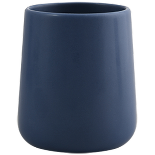 Zahnputzbecher 'Maonie' Keramik dunkelblau Ø 8,5 x 10 cm