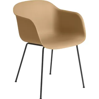Muuto Fiber Armchair Kunststoff ocker