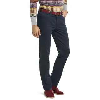 MEYER 5-Pocket-Jeans MEYER DUBLIN dark blue 2-5563-19 - 2-TONE MINIMAL PRINT blau 26