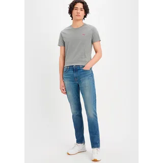 Tapered-fit-Jeans LEVI'S "502 TAPER" Gr. 33, Länge 32, blau (here for a while) Herren Jeans Tapered-Jeans in elegantem, modernem Stil Bestseller