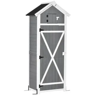 Outsunny Geräteschrank 0,78 x 0,53 m Grau