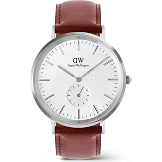 Daniel Wellington CLASSIC Braun/Silber Edelstahl 36 mm DW00100867