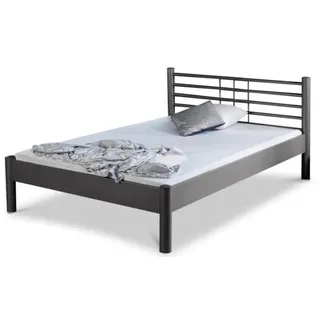 BED BOX Metallbett, Anthrazit, Metall, 100x200 cm, Schlafzimmer, Betten, Metallbetten
