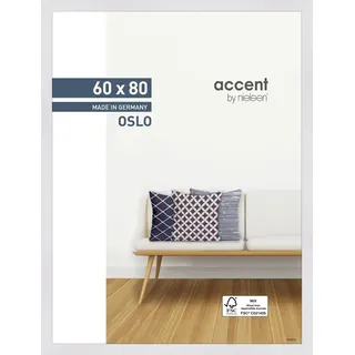 Accent by Nielsen Holz Bilderrahmen Oslo ca. 60x80cm in Farbe White