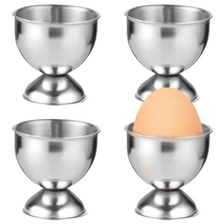 4 Stück Eierbecher Aus Edelstahl, Weinglasform, Eierablage, Gekochte Eierbecher, Halter, Ständer, Eierhalter-Set, Kochzubehör Für Die Küche