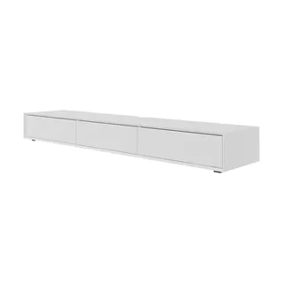 Möbel Kraft Calicosy TV-Lowboard 200 x 22 x 43 cm Weiß Kunststoff/Holzwerkstoff