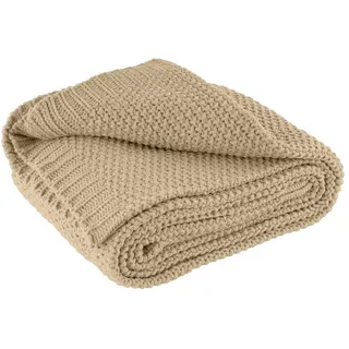 Wometo Strickdecke 140 x 190 cm beige