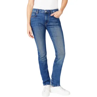 Pepe Jeans Damen Jeans New Brooke Slim Fit Medium Dark Wiser Vw3 Normaler Bund Reißverschluss W 25 L 34