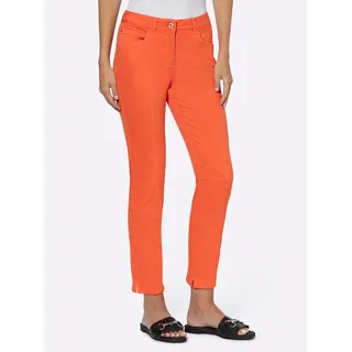 Push-up-Jeans HEINE Gr. 40, Normalgrößen, orange Damen Jeans Ankle 7/8
