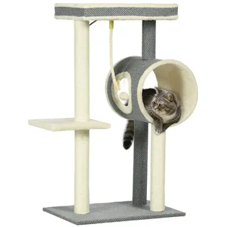 PawHut Kratzbaum 104 cm blau/grau/creme
