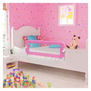vidaXL Bettschutzgitter 180 cm rosa