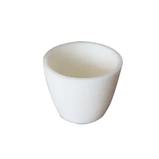 Sharrqing 1 Stück 5 ml 8 ml 10 ml 20 ml 25 ml -1000 ml Aluminiumoxidtiegel bogenförmiger Schmelztiegel aus Aluminiumoxid (Korund) in Keramik - 1000ml
