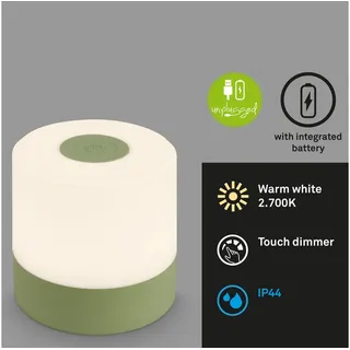 Briloner Akku LED Tischleuchte Grün