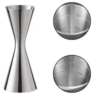 Cocktail Messbecher, 304 Messbecher aus Edelstahl, Integrierte Waage, Cocktail Jigger Dual Spirit Measure Cup, Professioneller Barkeeper, Geeignet