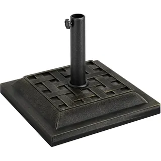 Outsunny Schirmständer 9kg Kunststoff 44 x 44 cm Bronze
