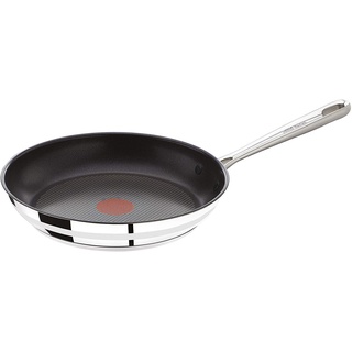 Tefal Jamie Oliver Pfanne, Bratpfanne, 20 cm, alle Herdarten, integrierter Temperaturanzeiger, Antihaft-Versiegelung, Edelstahl