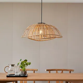LINDBY Ilajus 1-flg. Ø62 cm Holz hell