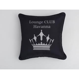 Primaster Kissen Lounge Club Havanna 45 x 45 cm, schwarz