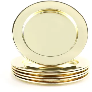 Echtwerk Dekorative Glasuntersetzer 6tlg) / gold