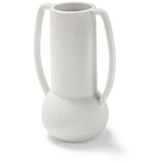 Vase - creme - Porzellan - weiß