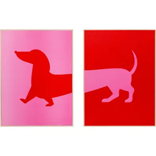 Kare Gerahmtes Bild, Dog Frankie, (2/Set)