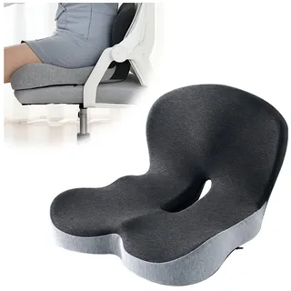 Refined Living Sitzkissen Sitzkissen Ergonomisches Bürostuhl Orthopädisch Mit RückenKissen, Memory-Schaum Lindert Rückenschmerzen Sitzring Steißbein Entlastung