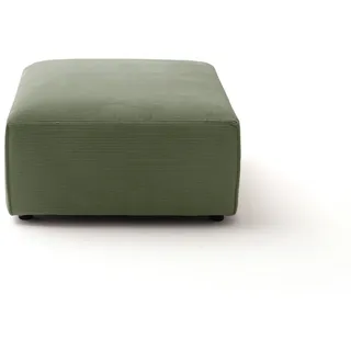 KAWOLA Hocker RANI Polsterhocker Feincord 0 x 0 x 0 cm Grün