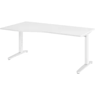 bümö Büroschreibtisch 180 x 100 cm Weiß