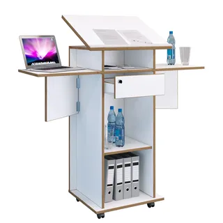 VCM my office Stehpult Rednerpult Stehtisch Rollen Salia