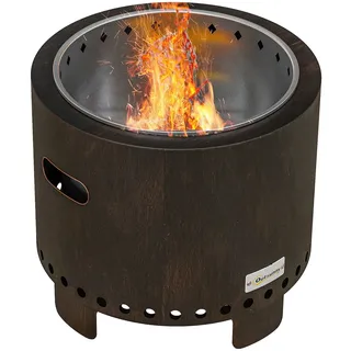 Outsunny Feuerschale Ø 45 cm Schwarz