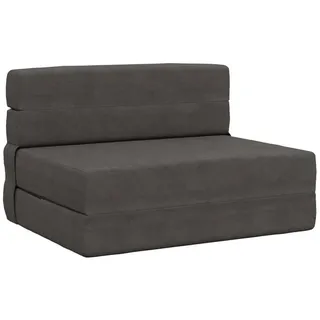 vidaXL Klappsofa Bett Dunkelgrau 70 x 60 cm Cordstoff