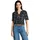 Bluse mit Muster Blau 38