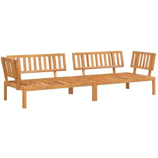 vidaXL Garten-Lounge-Set Ecksofa braun