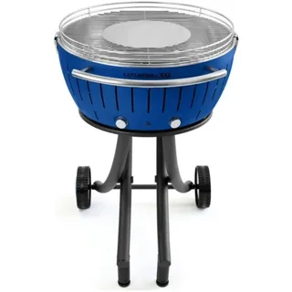 LotusGrill XXL (G600) Gartengrill 21,8kg, Tiefblau mit USB Anschluss