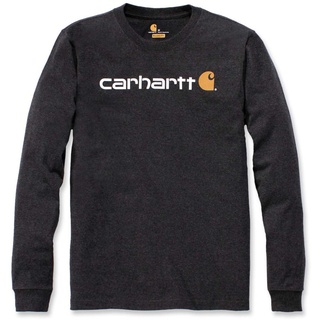 Carhartt EMEA Workwear Signature Graphic Core Logo Langarmshirt, grau, Größe XL