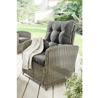 Gartensessel Destiny MERANO 67x74x99 cm, Rückenlehne verstellbar, vintage grau