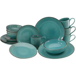 CreaTable Nature Collection Kombiservice 16-tlg. aqua 